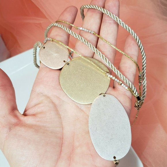 St. Thomas Gold Rope Necklace With Gold Tone Pendant - Picture 7 of 12